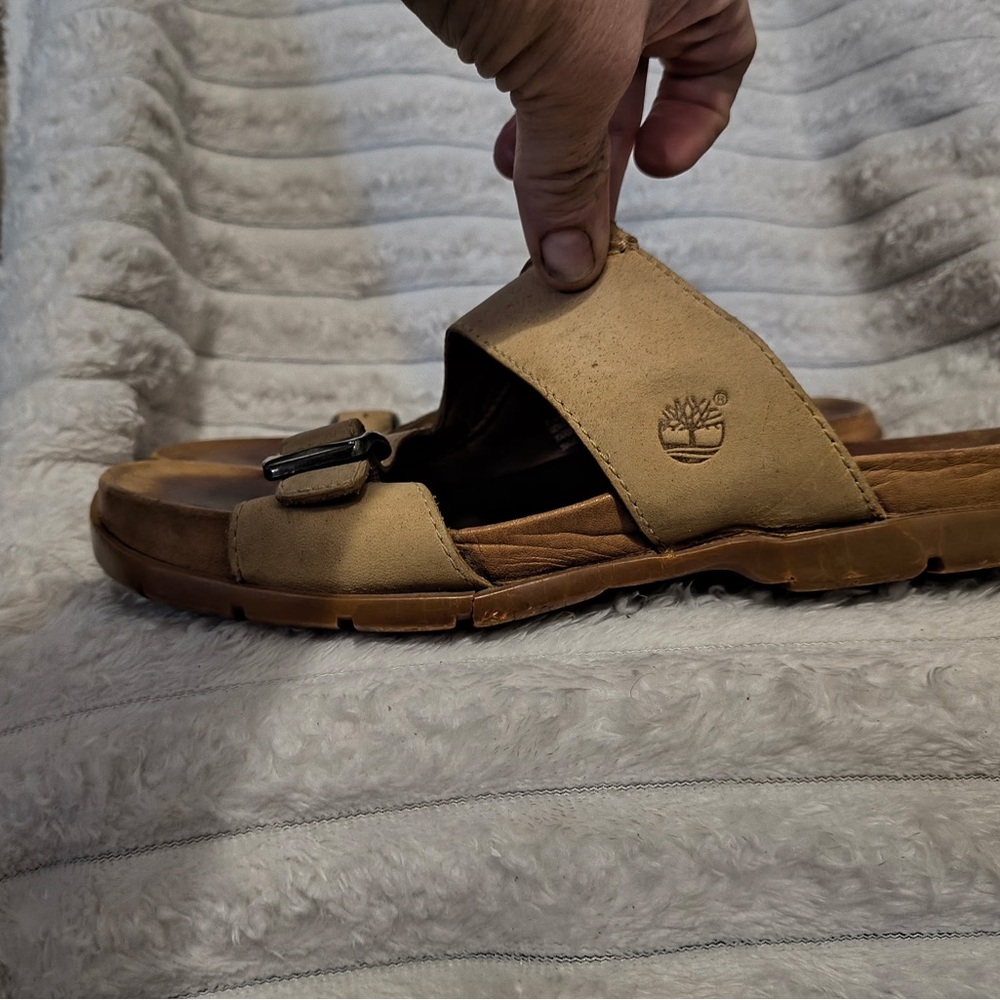 Timberland wonmen's Tan Slide Sandals
